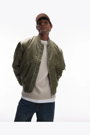 Lacoste – Essentials – Bomberjacke in Khaki