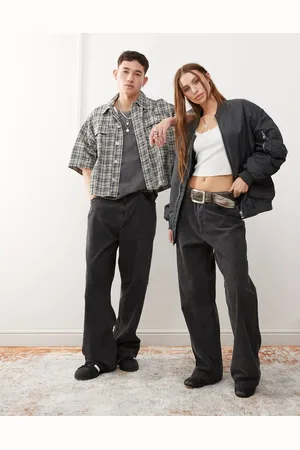 Weekday Astro – Unisex – Weit geschnittene Cordhose in