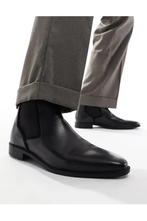 ASOS – Chelsea-Stiefel aus schwarzem Leder