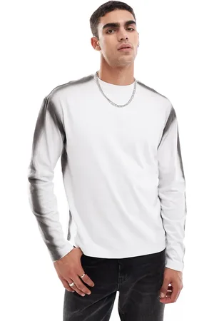 Native Youth – Langärmliges T-Shirt in mit Spray-Färbung
