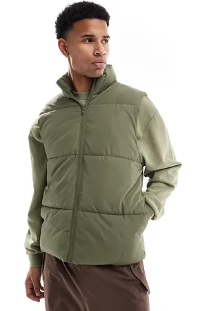 ASOS – Puffer-Weste in Khaki