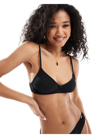 Dorina – Unwattiertes Pointelle-Bustier in mit Rosenknospendetail