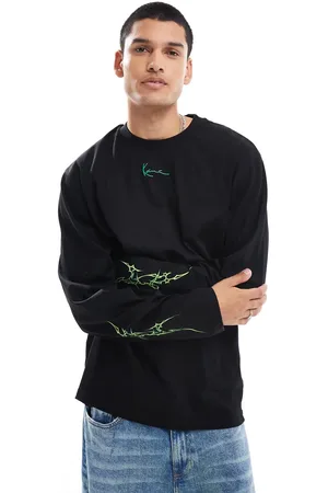Karl Kani – Langärmliges T-Shirt in mit Schriftzug-Logo
