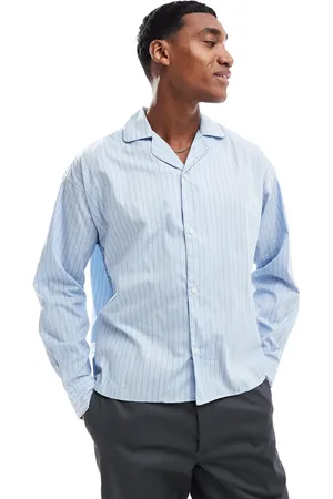 JACK & JONES – Langärmliges Oversize-Hemd in aus Popeline