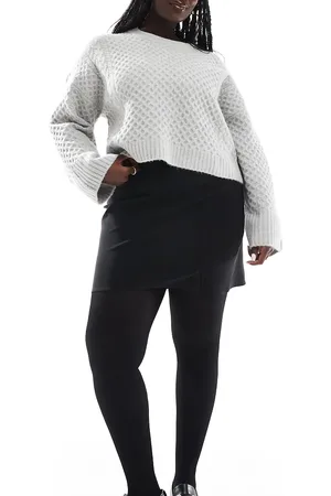 ASOS ASOS DESIGN Curve – Gerippte Strumpfhose in