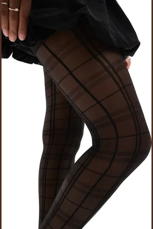ASOS – Karierte Strumpfhose in