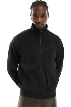 G-Star – Rovic – Oversize-Sweatshirt in mit kurzem Reißverschluss und Cargo-Taschen