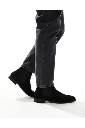 ASOS – Chelsea-Stiefel aus schwarzem Wildleder
