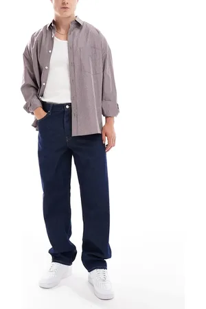 Only & Sons – Weite Jeans in Indigoblau