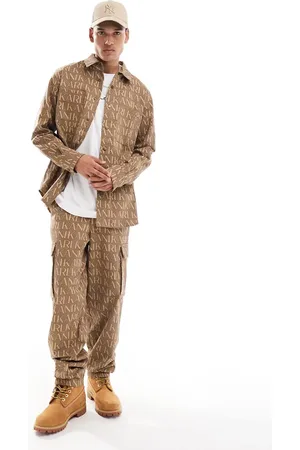 Karl Kani – Cargohose in Hellbeige, Kombiteil