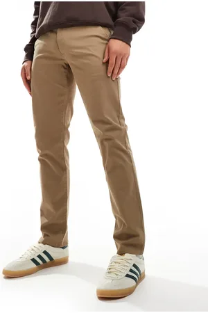 Farah – Elm – Schmal geschnittene Chinohose in Beige