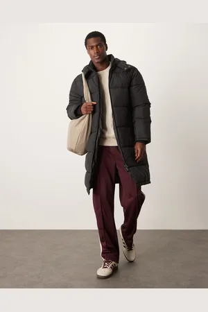 New Look – Lang geschnittene Steppjacke in