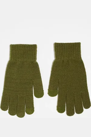 ASOS – Touchscreen-Handschuhe in Khaki