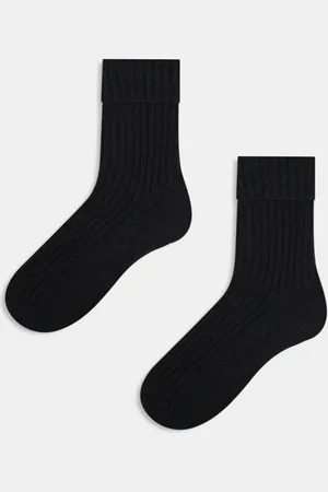 ASOS – 2er-Pack Knöchelsocken aus Wolle in Schwarz