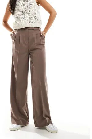 New Look – Elegante Hose in Nerzbraun mit weitem Schnitt