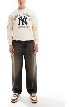 Pull&Bear – Skater-Jeans in verwaschenem Braun