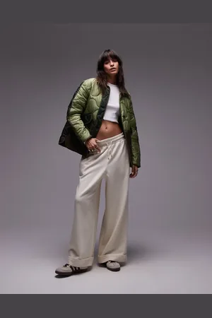 Topshop – Leichte Steppjacke mit mehrfarbigem Patchworkmuster