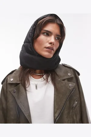 Topshop – Hugo – Wattiertes Kopftuch aus Nylon in