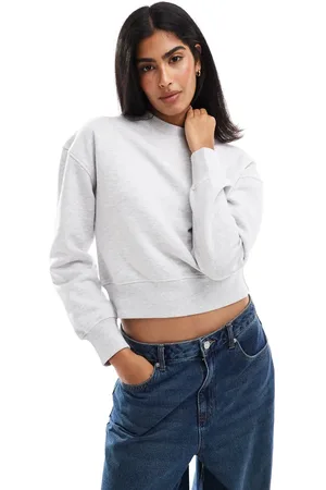 Pull&Bear – Kastiger Pullover in Hellgrau