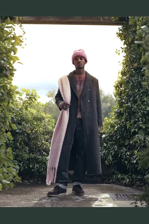 Topman – Einreihiger Mantel mit klassischem Karomuster