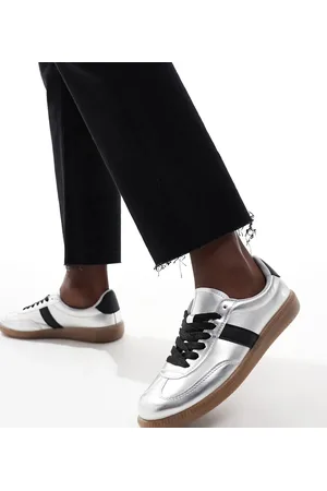 London Rebel – Cally – Sneaker in mit Gummisohle, weite Passform