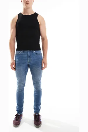 Only & Sons – Skinny-Jeans in mittelblauer Waschung