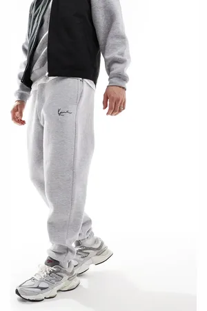 Karl Kani – Basic-Jogginghose in Aschgrau mit Bündchen, Kombiteil