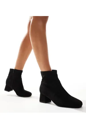 Yours – Stretch-Stiefeletten in mit Blockabsatz