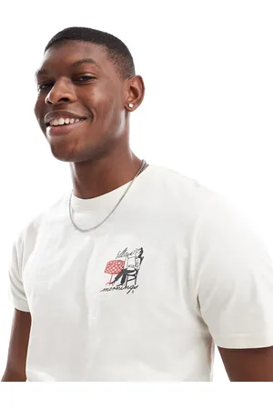 SCALPERS – T-Shirt in Creme mit „Slow Mornings“-Print