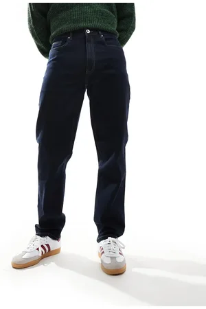Farah – Norwood – Locker geschnittene Jeans in Denim-Rinsewaschung