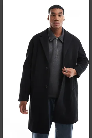 Pull&Bear – Schwarzer Mantel