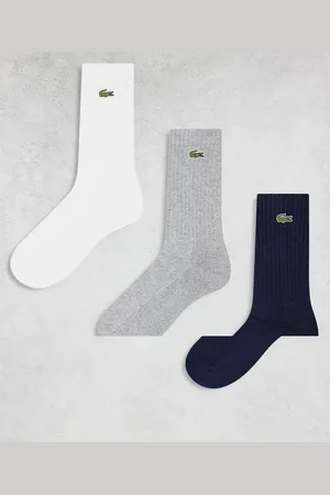 Lacoste – 3er-Pack Sportsocken in , Grau und Weiß