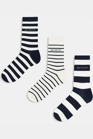 GANT – 3er-Pack gestreifte Sportsocken in mit Logo