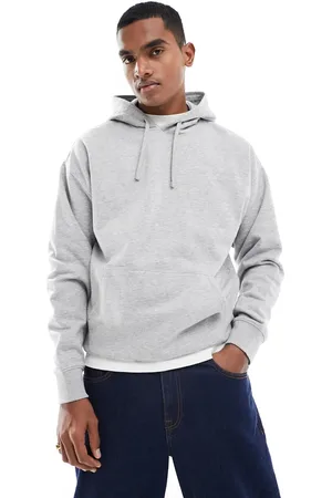 New Look – Kapuzenpullover in Kalkgrau