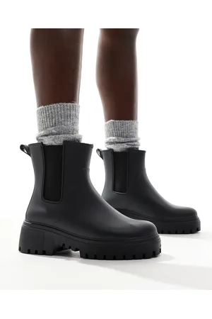 London Rebel – Phoebe – Chelsea-Stiefel in mit dicker Sohle