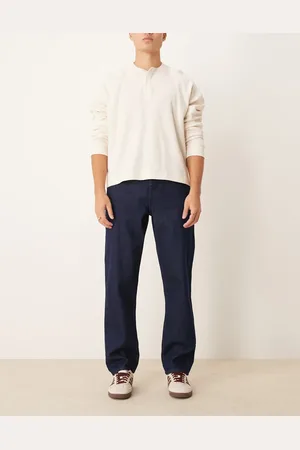 New Look – Locker geschnittene Jeans in Indigoblau