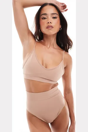 ASOS – Hochwertiger, modellierender kurzer BH in Beige