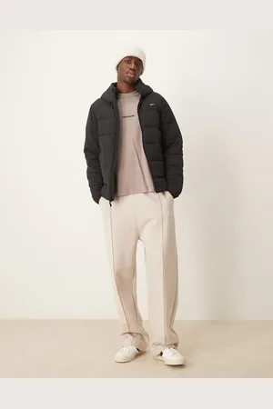 Abercrombie & Fitch – Leichte Pufferjacke in mit Logo und Kapuze