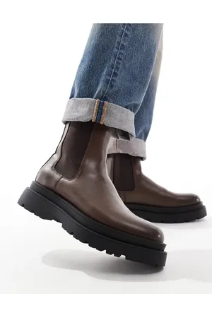 ASOS – Chelsea-Stiefel in mit hohem Schaft und dicker Sohle