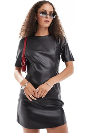 Noisy May – Minikleid aus Kunstleder in