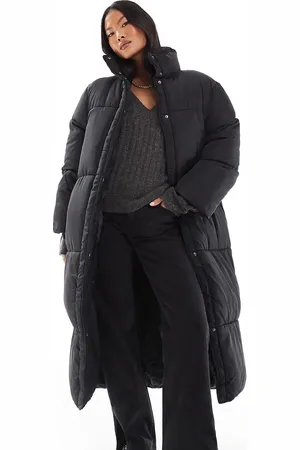 ASOS ASOS DESIGN Petite – Wattierte Longline-Jacke in
