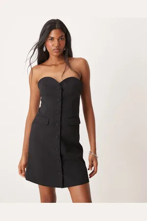 Y.A.S – Elegantes Smoking-Minikleid in mit Knopfleiste
