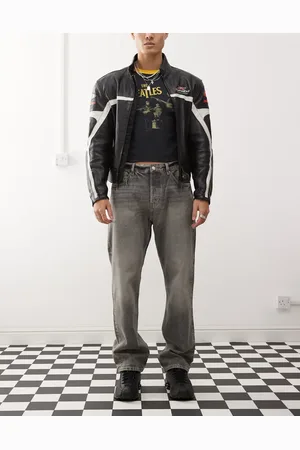 Weekday – Space – Jeans mit lockerem, geradem Schnitt in grauer Canyon-Waschung