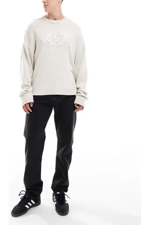 JJ – Ryan – Straight Jeans in schwarzer Waschung