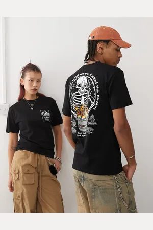Vans – Bucket List – T-Shirt in mit Totenkopf-Rückenprint