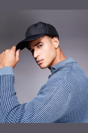 ASOS – Trappermütze aus Nylon in mit Teddyfleece