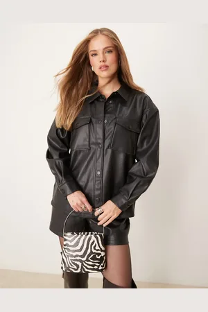 JDY – Hemdbluse aus Kunstleder in , Kombiteil