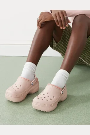 Crocs – Klassische, gefütterte Clogs in -Tonerde mit Plateausohle