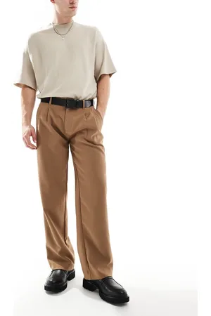 JACK & JONES – Hose in mit weitem Bein und Bundfalten