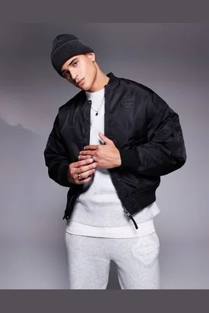 The Couture Club – Oversize-Bomberjacke in mit Emblem